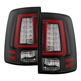 Spyder® ALT-YD-DRAM09V2-RBLED-BK - Driver and Passenger Side Fiber Optic LED Tail Lights