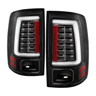 Spyder® - Driver and Passenger Side Black Fiber Optic LED Tail Lights