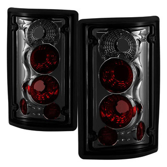 Spyder® - Driver and Passenger Side Chrome Red/Smoke Euro Tail Lights