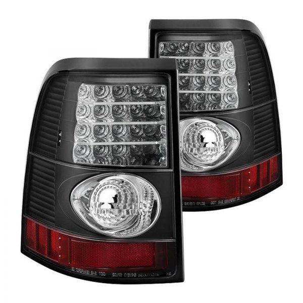 Spyder® - Black/Red LED Tail Lights, Ford Explorer