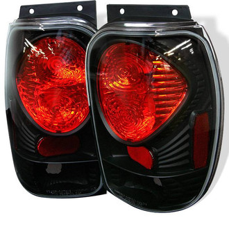 Spyder® - Driver and Passenger Side Black/Red Euro Tail Lights
