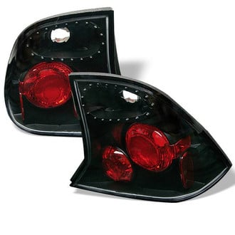Spyder® - Driver and Passenger Side Black/Red Euro Tail Lights