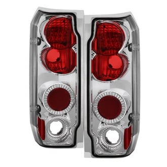 Spyder® ALT-YD-FF15089-C - Driver and Passenger Side Chrome/Red Euro Tail Lights