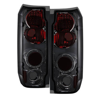 Spyder® - Driver and Passenger Side Chrome Red/Smoke Euro Tail Lights