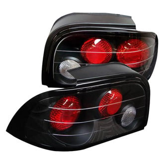 Spyder® - Driver and Passenger Side Black/Red Euro Tail Lights