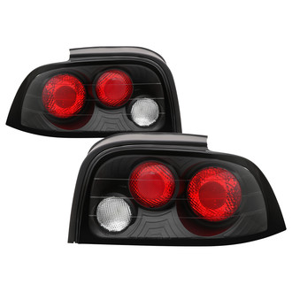 Spyder® - Driver and Passenger Side Black/Red Euro Tail Lights