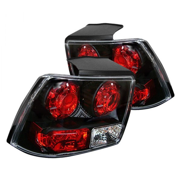 Spyder® - Black/Red Euro Tail Lights, Ford Mustang
