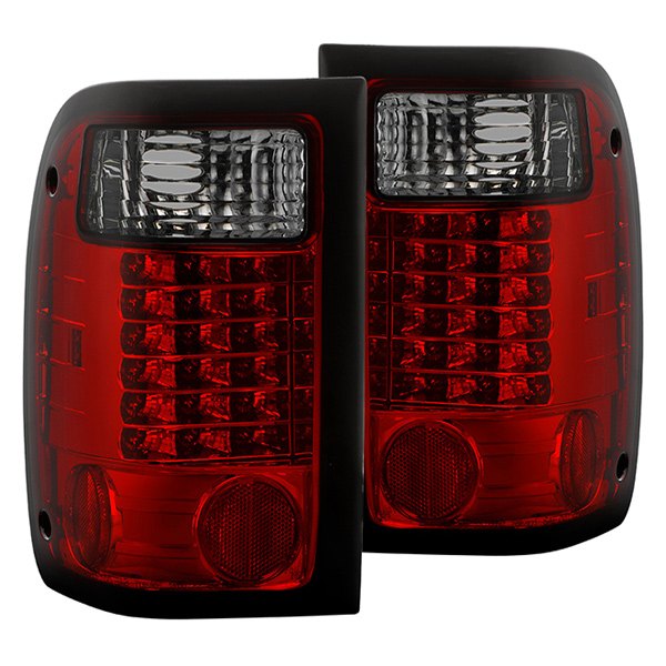 Spyder® - Chrome Red/Smoke LED Tail Lights, Ford Ranger