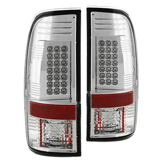 Spyder® ALT-YD-FS07-LED-C - Driver and Passenger Side Chrome LED Tail Lights