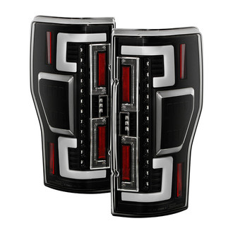 Spyder® - Driver and Passenger Side Black Fiber Optic LED Tail Lights
