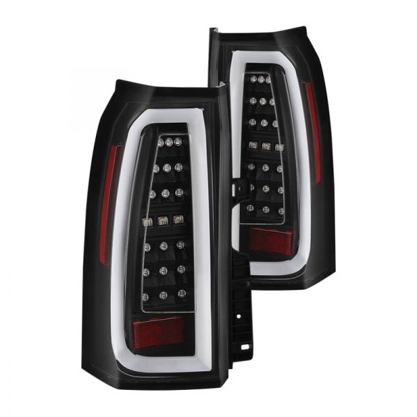Spyder® - Black Fiber Optic LED Tail Lights, GMC Yukon