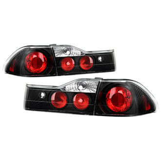 Spyder® - Driver and Passenger Side Black/Red Euro Tail Lights