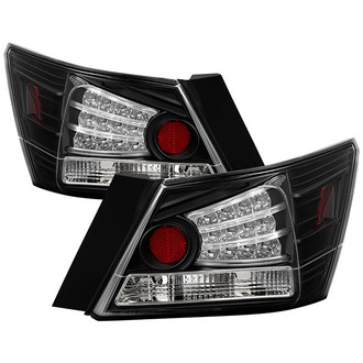 Spyder® - Driver and Passenger Side Black Fiber Optic LED Tail Lights