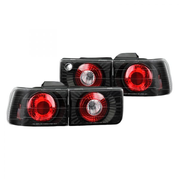 Spyder® - Black/Red Euro Tail Lights, Honda Accord