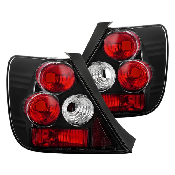 Spyder® - Black/Red Euro Tail Lights, Honda Civic Si