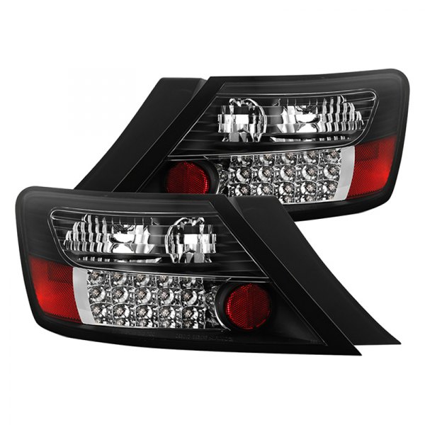 Spyder® - Black LED Tail Lights, Honda Civic