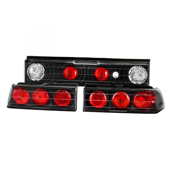 Spyder® - Black/Red Euro Tail Lights, Honda CR-X