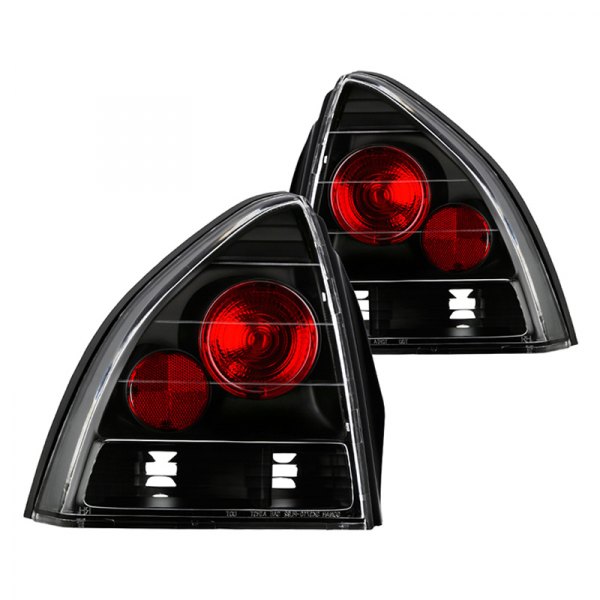 Spyder® - Black/Red Euro Tail Lights, Honda Prelude