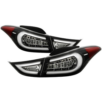 Spyder® - Driver and Passenger Side Black Fiber Optic LED Tail Lights
