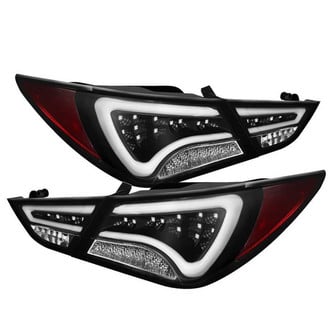 Spyder® - Driver and Passenger Side Black Fiber Optic LED Tail Lights