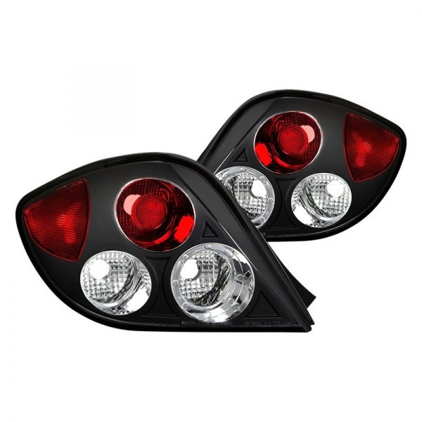 Spyder® - Black/Red Euro Tail Lights, Hyundai Tiburon