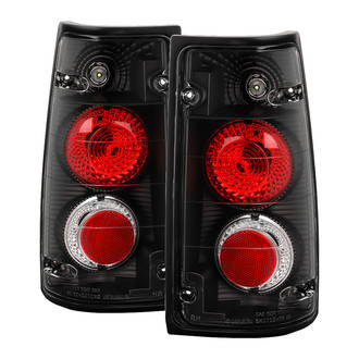 Spyder® - Driver and Passenger Side Black/Red Euro Tail Lights