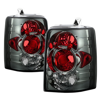 Spyder® - Driver and Passenger Side Chrome Red/Smoke Euro Tail Lights