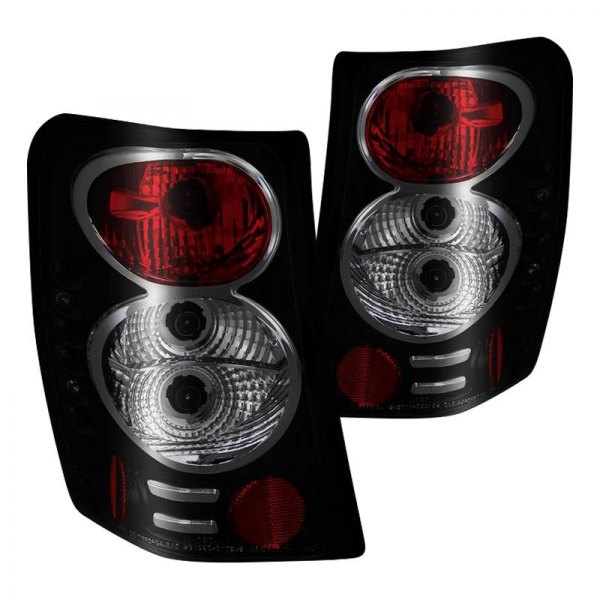 Spyder® - Black Red/Smoke Euro Tail Lights, Jeep Grand Cherokee