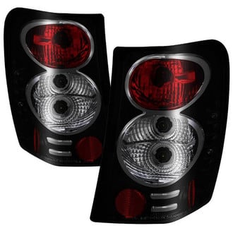 Spyder® - Driver and Passenger Side Black Red/Smoke Euro Tail Lights