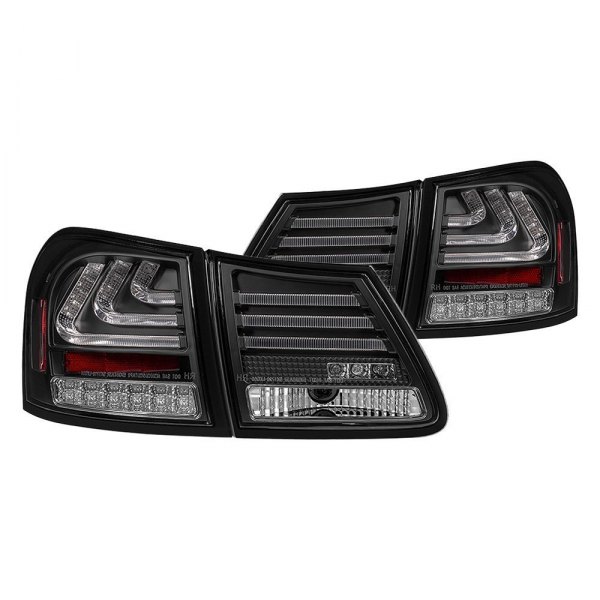Spyder® - Black Fiber Optic LED Tail Lights, Lexus GS