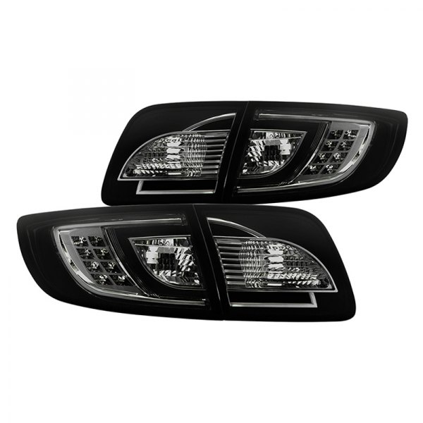 Spyder® - Black/Smoke LED Tail Lights, Mazda 3