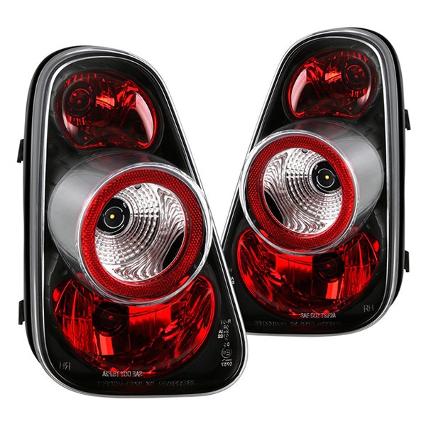 Spyder® - Black/Red Euro Tail Lights, Mini Cooper