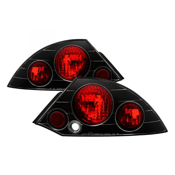 Spyder® - Black/Red Euro Tail Lights, Mitsubishi Eclipse