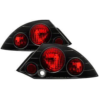 Spyder® - Driver and Passenger Side Black/Red Euro Tail Lights
