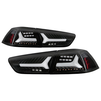 Spyder® - Driver and Passenger Side Black Sequential Fiber Optic LED Tail Lights
