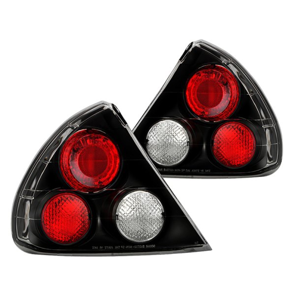 Spyder® - Black/Red Euro Tail Lights, Mitsubishi Mirage