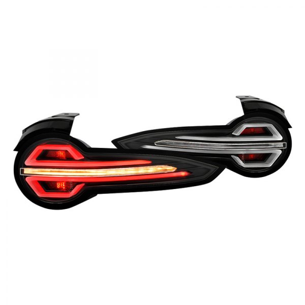 Spyder® - Black Sequential Fiber Optic LED Tail Lights, Mazda Miata MX-5
