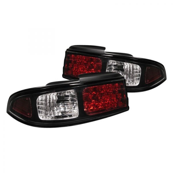 Spyder® - Black/Red LED Tail Lights, Nissan 240SX