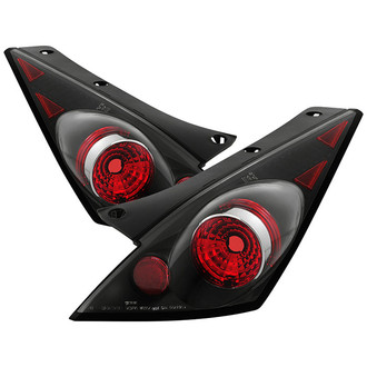 Spyder® - Driver and Passenger Side Black/Red Euro Tail Lights