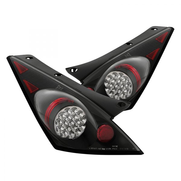 Spyder® - Black LED Tail Lights, Nissan 350Z