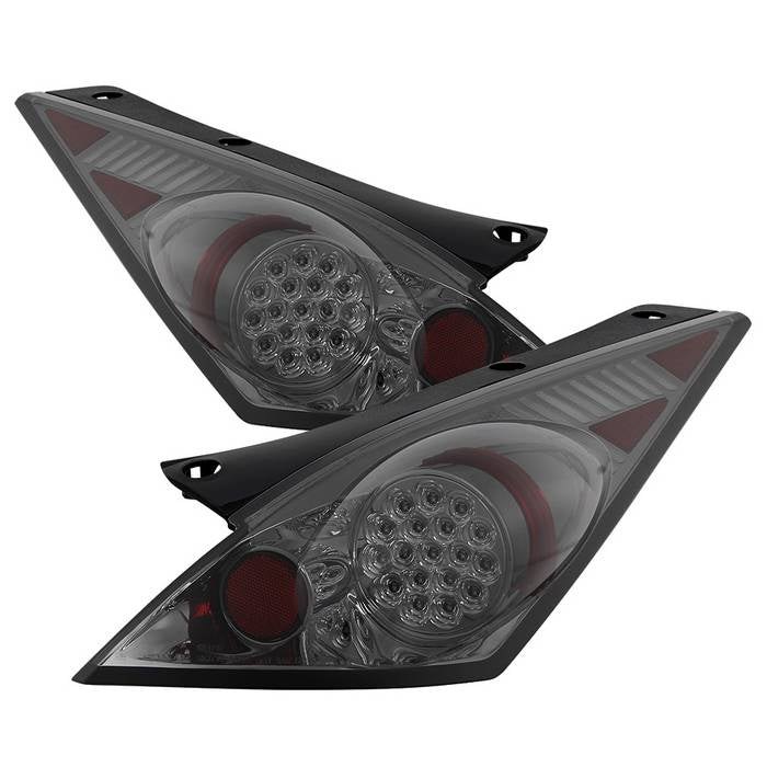 Spyder® Nissan 350Z 2003 Black/Smoke LED Tail Lights