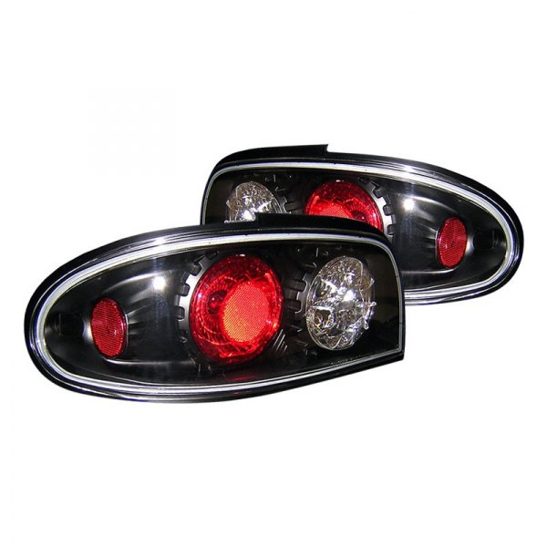 Spyder® - Black/Red Euro Tail Lights, Nissan Altima