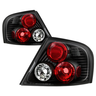 Spyder® - Driver and Passenger Side Black/Red Euro Tail Lights