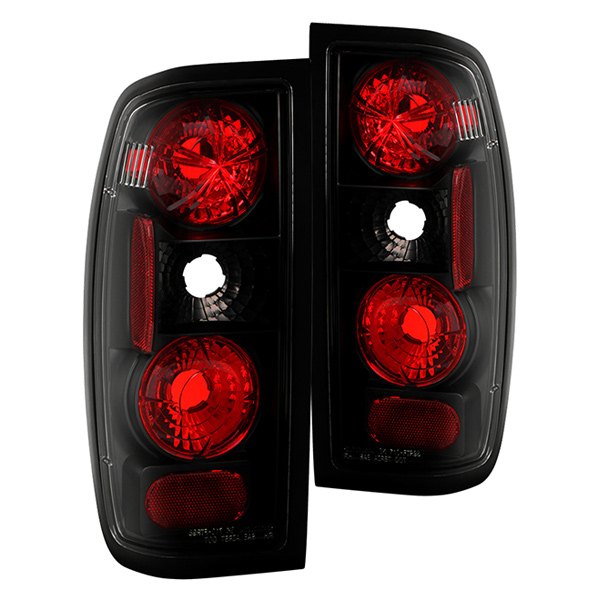 Spyder® - Black/Red Euro Tail Lights, Nissan Frontier