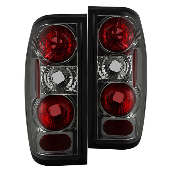 Spyder® - Chrome Red/Smoke Euro Tail Lights, Nissan Frontier