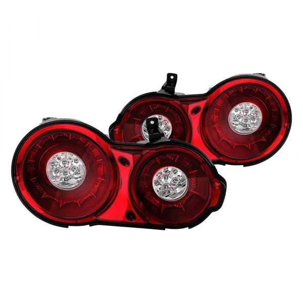 Spyder® - Chrome/Red LED Tail Lights, Nissan GT-R