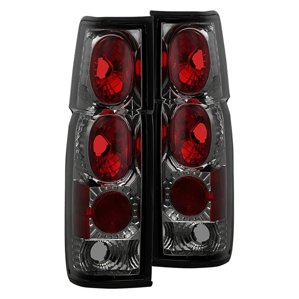 Spyder® - Chrome Red/Smoke Euro Tail Lights, Nissan Pick Up