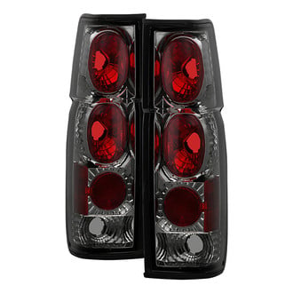 Spyder® - Driver and Passenger Side Chrome Red/Smoke Euro Tail Lights