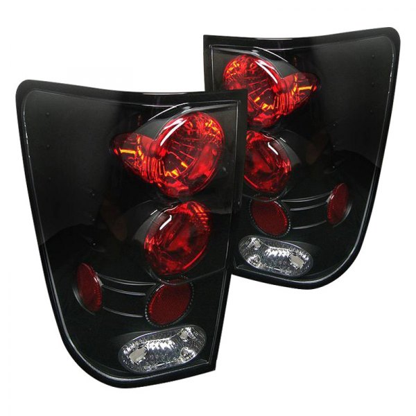 Spyder® - Black/Red Euro Tail Lights, Nissan Titan