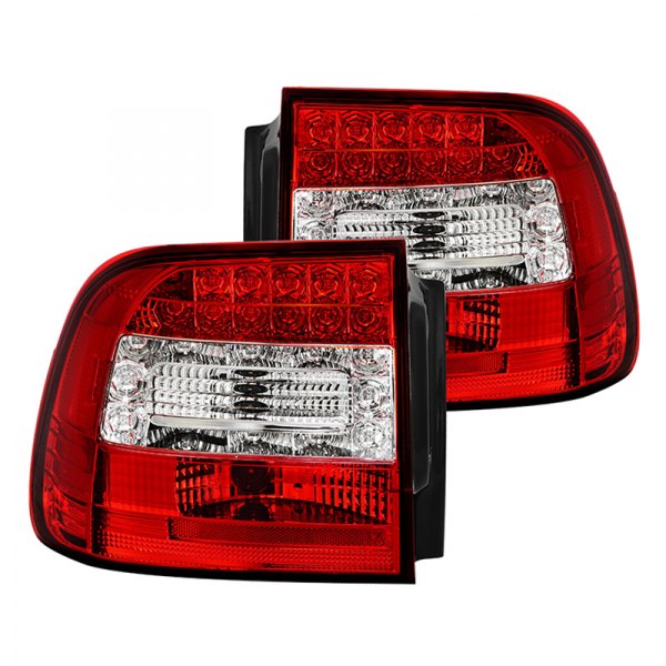 Spyder® - Chrome/Red LED Tail Lights, Porsche Cayenne